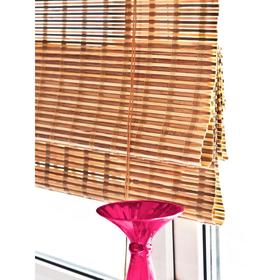 Римские штора из бамбука, 140х160 см, цвет микс