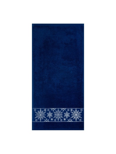 Полотенце новогоднее махровое «Этель. Снежинки ажурные», 30×60 см, хлопок 100%