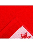 Полотенце новогоднее махровое «Этель» Snowflakes, 30×60 см, хлопок 100% - фото 60099004