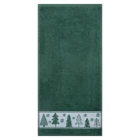 Полотенце махровое «Этель. Ёлочки», 30×60 см, хлопок 100%