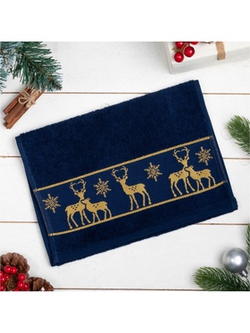 Полотенце махровое «Этель. Олени», 30×60 см, хлопок 100%