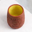 Стакан "Резной", жёлтый, красная глина, 0.4 л - Фото 2