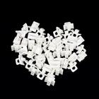 Заглушка на карниз, 15х15х10 мм, пластик, цвет белый (комплект 100 шт) - фото 21347515