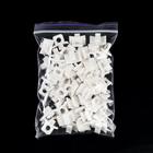 Заглушка на карниз, 15х15х10 мм, пластик, цвет белый (комплект 100 шт) - фото 21347519