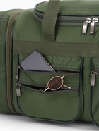 Сумка дорожная на молнии, с увеличением, 5 наружных карманов, зелёная - Фото 12