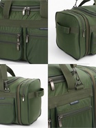 Сумка дорожная на молнии, с увеличением, 5 наружных карманов, зелёная - Фото 4