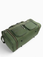 Сумка дорожная на молнии, с увеличением, 5 наружных карманов, зелёная - Фото 9