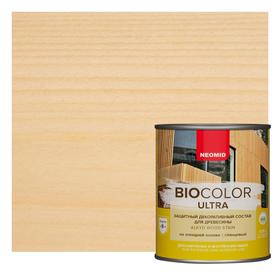 Защитный декоративный состав для древесины NEOMID BioColor ULTRA бесцветный глянцевый 0,9л