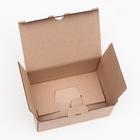 Коробка-пенал, бурая, 22 х 15 х 10 см - Фото 3
