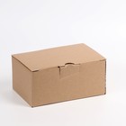 Коробка-пенал, бурая, 22 х 15 х 10 см - Фото 4