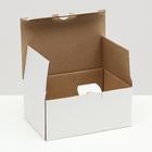 Коробка-пенал, белая, 22 х 15 х 10 см - Фото 2