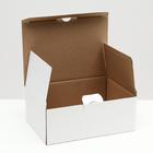 Коробка-пенал, белая, 26 х 19 х 10 см - Фото 2