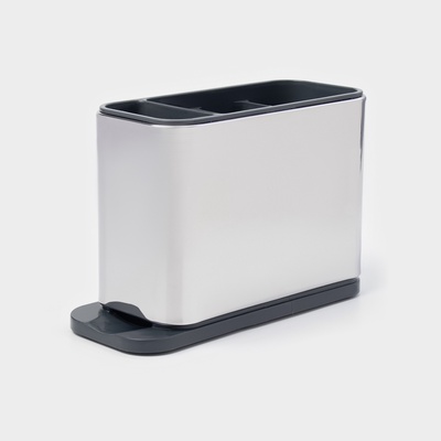 Подставка для столовых приборов Magistro «Металлик», 4 отделения, по верху 18×8.3×13.7 см, пластик, нержавеющая сталь