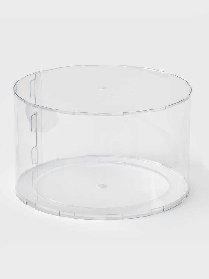 Фальш ярус для торта, цилиндр, d=20 см, h=12 см, прозрачный