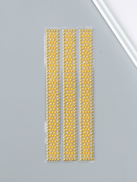 Наклейка-стразы «Широкий браслет», оранжевый, 32×10.5 см