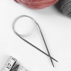 Спицы круговые, для вязания, с металлическим тросом, d = 4 мм, 14/100 см - Фото 2