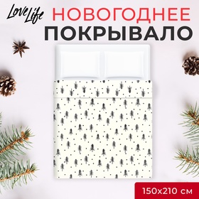 Новый год. Покрывало LoveLife 1,5 сп "Christmas tree" 150*210±5см 6778926