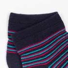 Носки женские махровые укороченные, цвет синий, размер 23-25 - фото 50952755