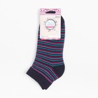 Носки женские махровые укороченные, цвет синий, размер 23-25 - фото 50952757