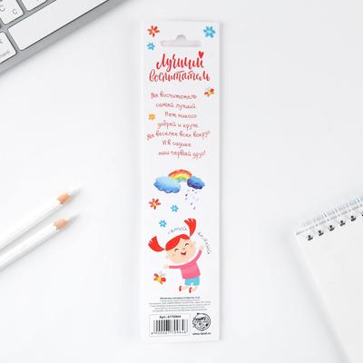 Магнитные закладки для книг, 4 шт., в открытке «Лучший воспитатель»