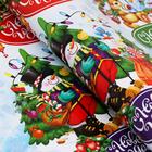 Бумага упаковочная новогодняя глянцевая «С Новым годом», двусторонняя, 70×100 см - Фото 3