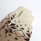 Носки женские шерстяные «Снежинка», цвет бежевый, размер 23 - Фото 2