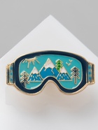 Значок «Очки сноубордиста» виды, цветной в золоте 6869913