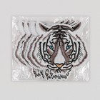 Термоаппликация «Мордашка тигра», 9,2 × 8,9 см, цвет бело-серый - Фото 2