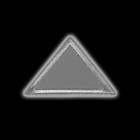 Светоотражающая термонаклейка «Треугольник», 6,5 × 4 см, цвет серый - Фото 3
