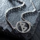 Браслет-оберег «Руны» женская сила, цвет серебро, 17 см - Фото 5