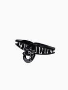 Крабик для волос «Глянец», утончённая петля, 9×3.5 см, чёрный - фото 52442541