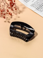 Крабик для волос «Глянец», изгиб классика, 9.5×5 см, чёрный - фото 51962060