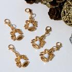 Шарм новогодний «Колокольчик», цвет белый в золоте - Фото 1