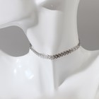 Чокер «Металлика» лепестки, цвет серебро, L=30 см - Фото 1