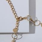 Чокер «Металлика» кольцо и сердце, цвет золото, L=30 - Фото 3