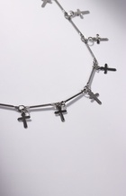 Чокер «Металлика» крестики, цвет серебро, L=30 см - Фото 4