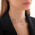 Чокер «Металлика» крестики, цвет серебро, L=30 см - Фото 6