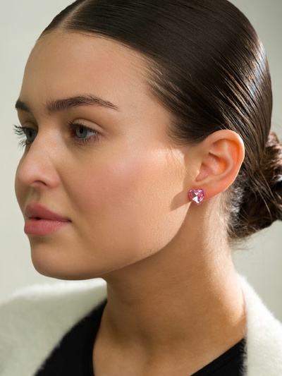 Серьги пусеты 12 пар «Сердечки», свидание, миксы