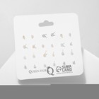 Серьги пусеты 12 пар «Вкусняшки» тропика, цветные в золоте - Фото 4