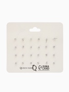 Серьги пусеты 12 пар «Вкусняшки» фруктики, цветные в серебре - Фото 5