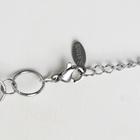 Кулон «Бабочка и звёздочка» кольца, цвет серебро, 30 см - фото 21348452