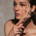 Кольцо «Две звезды» на небе, цвет золото, безразмерное - Фото 2