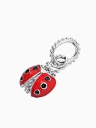 Подвеска «Божья» коровка, красная в серебре - Фото 3