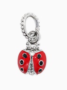 Шарм подвеска «Божья» коровка, красная в серебре - Фото 5