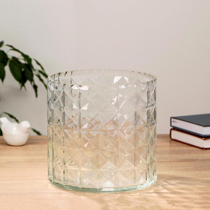 Ваза «Эмилия-1», 4.7 л, 19.5×19.5 см, стекло, прозрачная - Фото 1