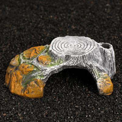 Укрытие для террариума под дерево, 18×9.5×6 см