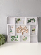 Фоторамка - коллаж на 6 фото 10×15 см «Золотое дерево», белый, 38×45 см 6977260