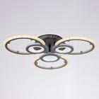 Люстра с ПДУ 1134/3BK LED 102Вт 3000К-6000К диммер черный 56х56х7 см BayerLux - фото 35728991