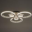 Люстра с ПДУ 1134/3BK LED 102Вт 3000К-6000К диммер черный 56х56х7 см BayerLux - фото 35728993