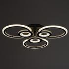 Люстра с ПДУ 1134/3BK LED 102Вт 3000К-6000К диммер черный 56х56х7 см BayerLux - фото 35728995